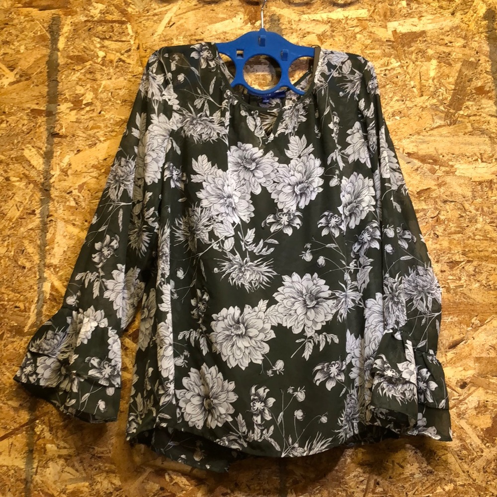 Olive Green Blouse